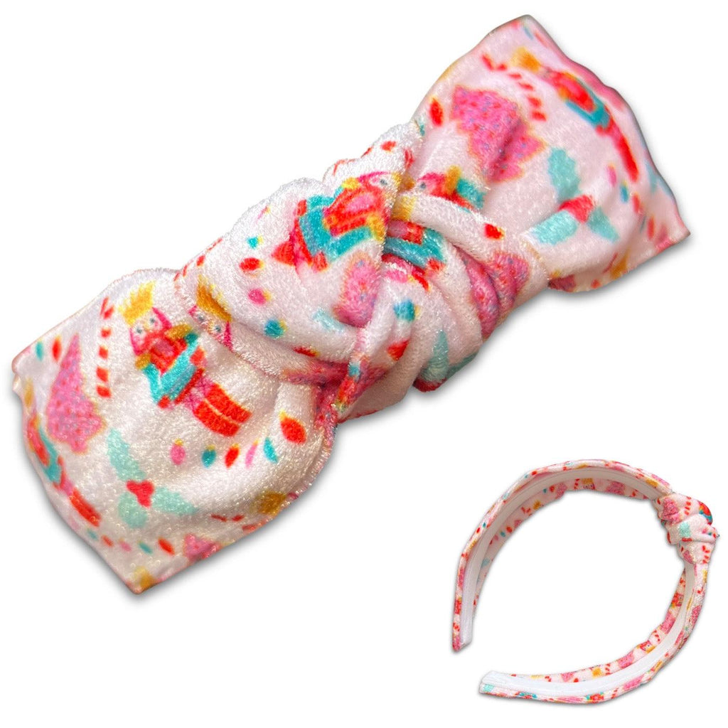 Christmas Knotted Velvet Headbands *NEW!*-no slip velvet hair bows no slip velvethair clips-Moo G Clips