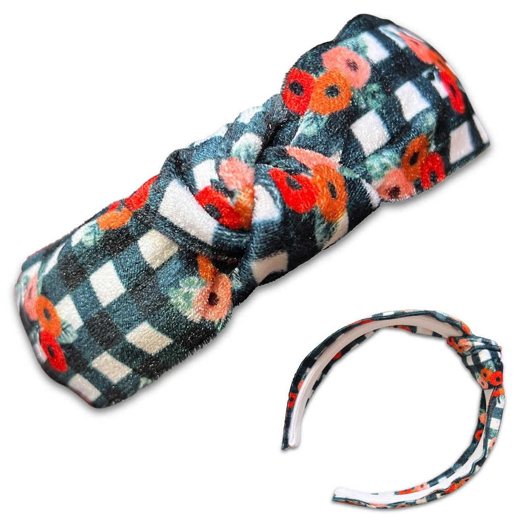 Fall Knotted Velvet Headbands *NEW!*-no slip velvet hair bows no slip velvethair clips-Moo G Clips