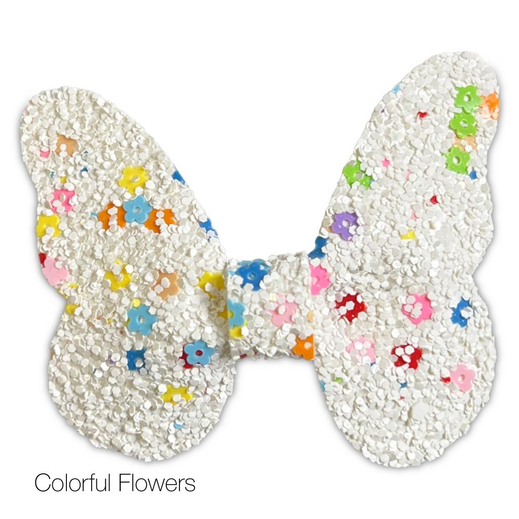 Glitter Butterfly Hair Bows *NEW COLORS ADDED!*-Clearance no slip hair clips-Flower No slip hair clips-Animal no slip hair clips-Star no slip hair clip-heart no slip hair clips-butterfly no slip hair clips-Moo G Clips
