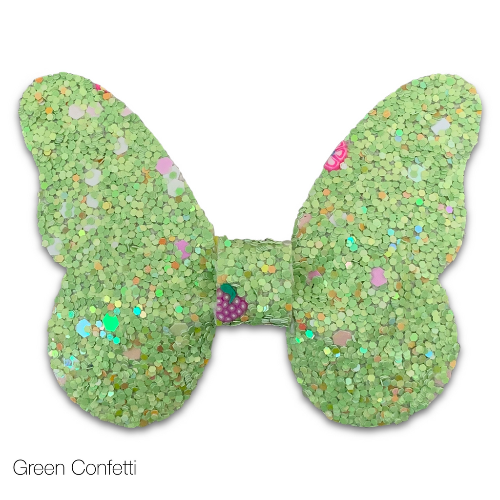 Glitter Butterfly Hair Bows *NEW COLORS ADDED!*-Clearance no slip hair clips-Flower No slip hair clips-Animal no slip hair clips-Star no slip hair clip-heart no slip hair clips-butterfly no slip hair clips-Moo G Clips