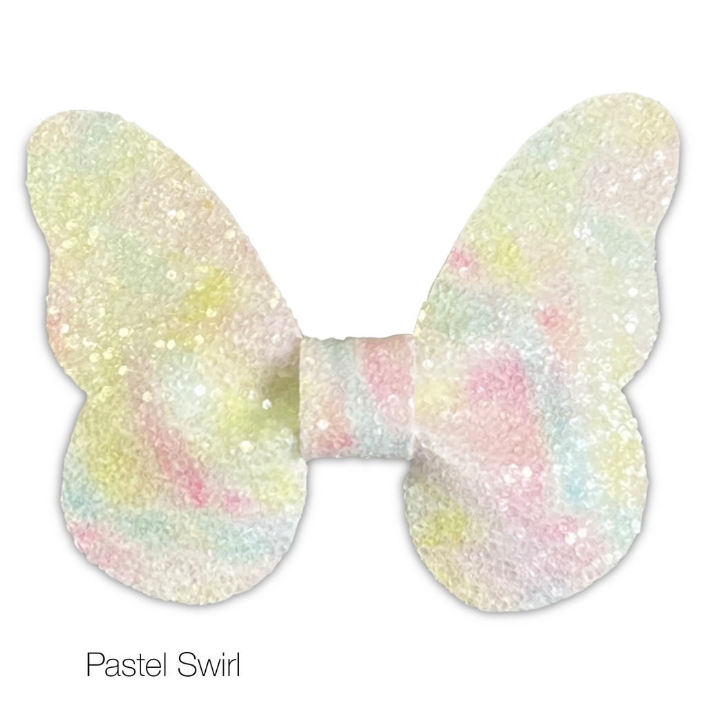 Glitter Butterfly Hair Bows *NEW COLORS ADDED!*-Clearance no slip hair clips-Flower No slip hair clips-Animal no slip hair clips-Star no slip hair clip-heart no slip hair clips-butterfly no slip hair clips-Moo G Clips