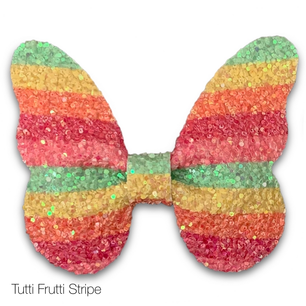 Glitter Butterfly Hair Bows *NEW COLORS ADDED!*-Clearance no slip hair clips-Flower No slip hair clips-Animal no slip hair clips-Star no slip hair clip-heart no slip hair clips-butterfly no slip hair clips-Moo G Clips