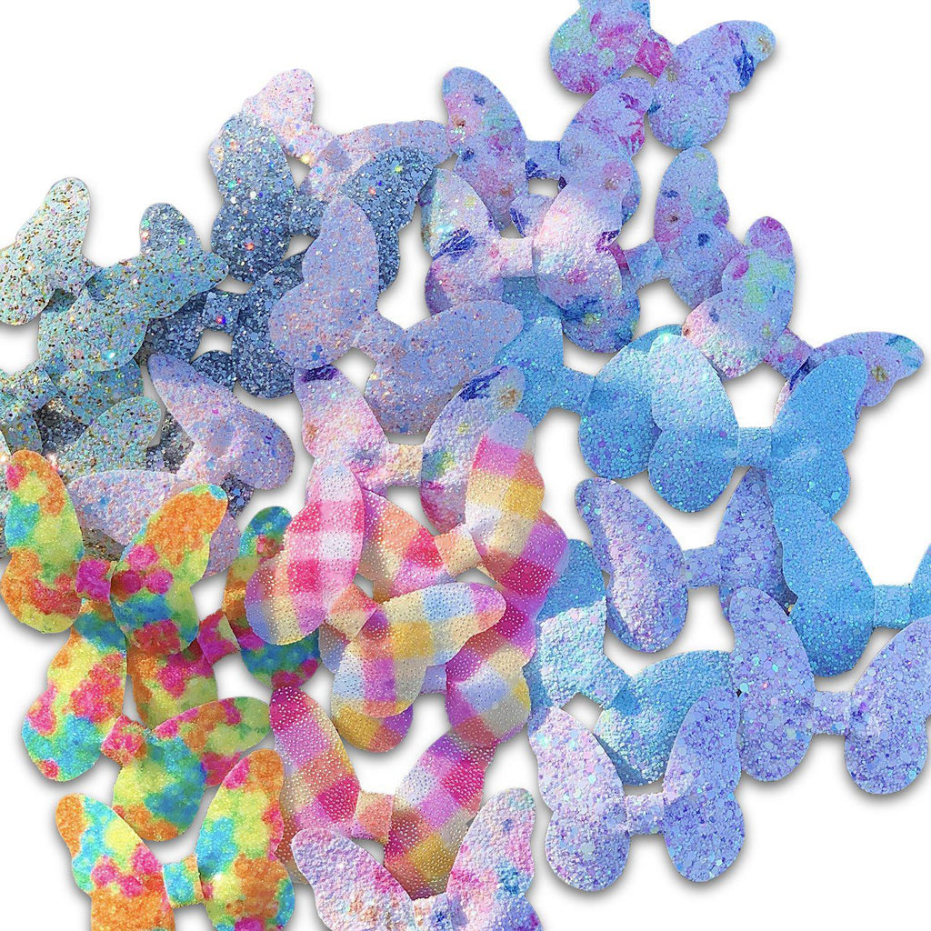 Glitter Butterfly Hair Bows *NEW COLORS ADDED!*-Clearance no slip hair clips-Flower No slip hair clips-Animal no slip hair clips-Star no slip hair clip-heart no slip hair clips-butterfly no slip hair clips-Moo G Clips