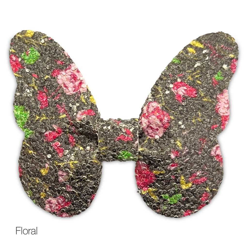 Glitter Butterfly Hair Bows *NEW COLORS ADDED!*-Clearance no slip hair clips-Flower No slip hair clips-Animal no slip hair clips-Star no slip hair clip-heart no slip hair clips-butterfly no slip hair clips-Moo G Clips