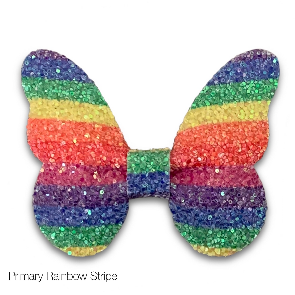 Glitter Butterfly Hair Bows *NEW COLORS ADDED!*-Clearance no slip hair clips-Flower No slip hair clips-Animal no slip hair clips-Star no slip hair clip-heart no slip hair clips-butterfly no slip hair clips-Moo G Clips