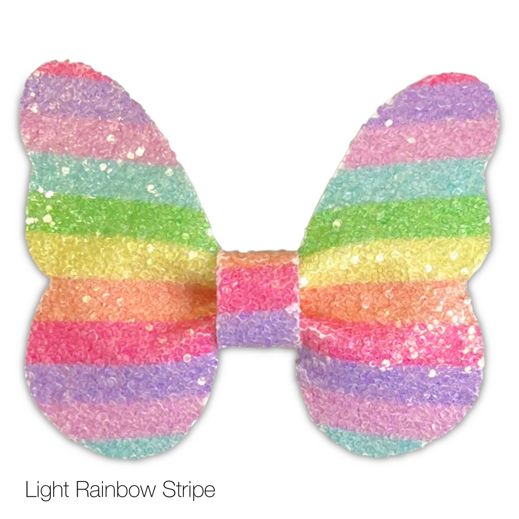 Glitter Butterfly Hair Bows *NEW COLORS ADDED!*-Clearance no slip hair clips-Flower No slip hair clips-Animal no slip hair clips-Star no slip hair clip-heart no slip hair clips-butterfly no slip hair clips-Moo G Clips