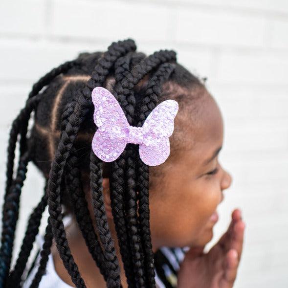 Glitter Butterfly Hair Bows *NEW COLORS ADDED!*-Clearance no slip hair clips-Flower No slip hair clips-Animal no slip hair clips-Star no slip hair clip-heart no slip hair clips-butterfly no slip hair clips-Moo G Clips