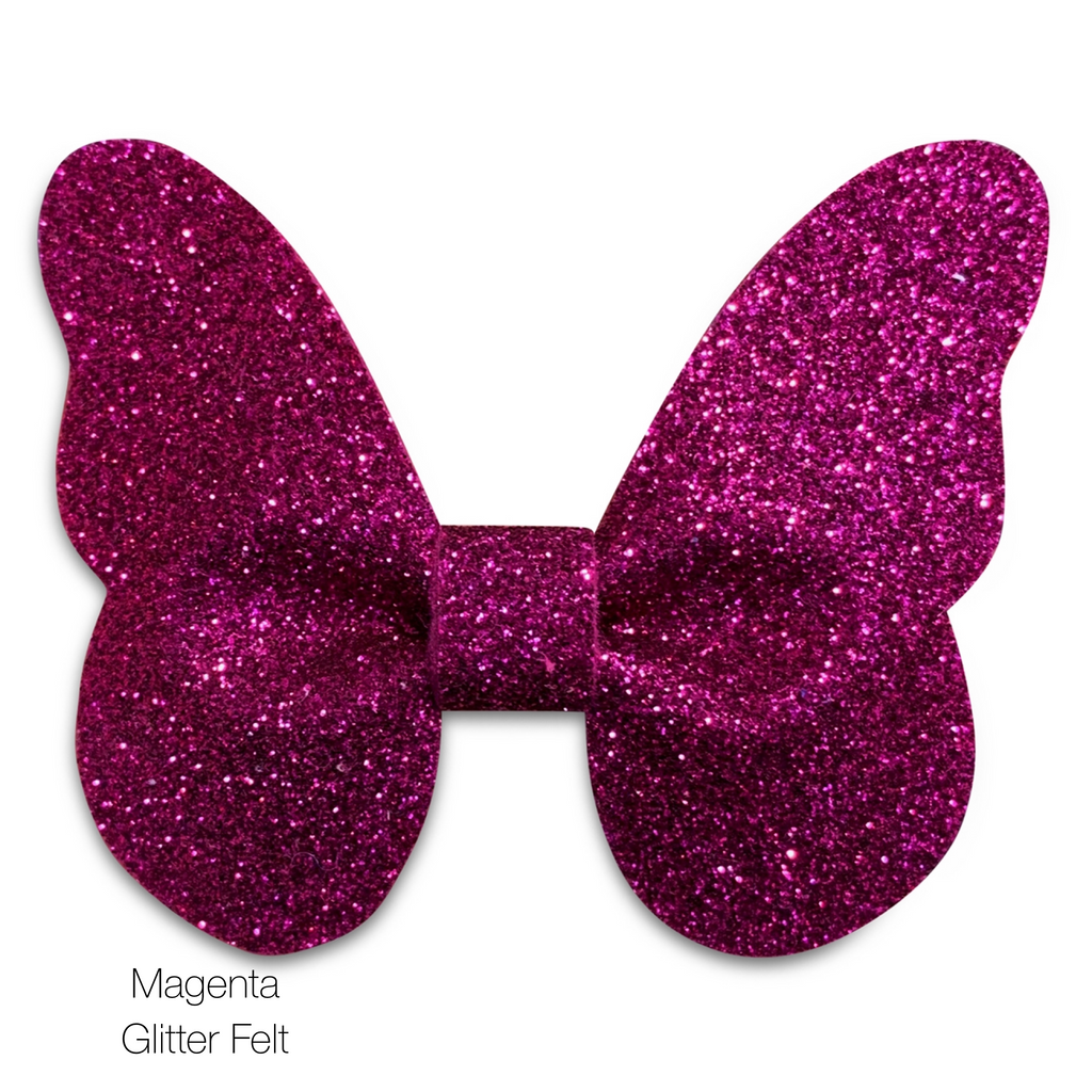 Glitter Butterfly Hair Bows *NEW COLORS ADDED!*-Clearance no slip hair clips-Flower No slip hair clips-Animal no slip hair clips-Star no slip hair clip-heart no slip hair clips-butterfly no slip hair clips-Moo G Clips