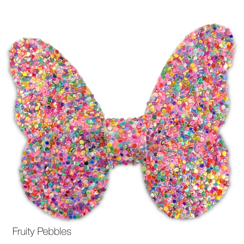 Glitter Butterfly Hair Bows *NEW COLORS ADDED!*-Clearance no slip hair clips-Flower No slip hair clips-Animal no slip hair clips-Star no slip hair clip-heart no slip hair clips-butterfly no slip hair clips-Moo G Clips
