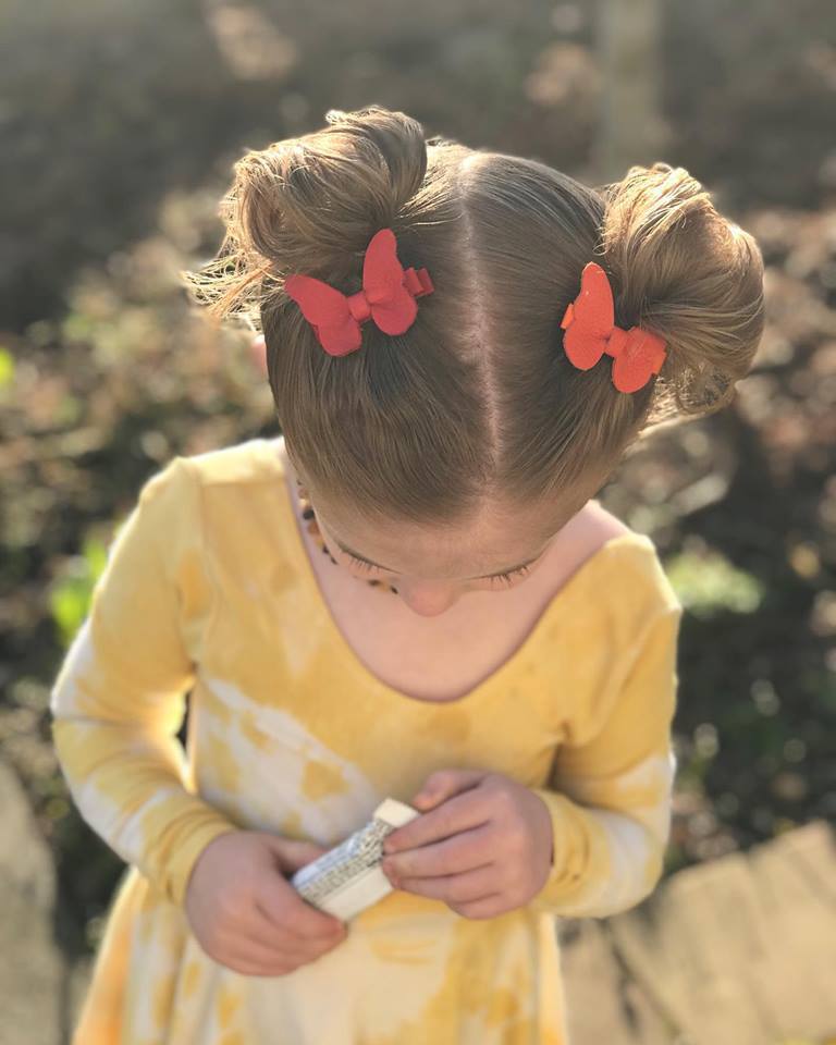 Leather Butterfly Hair Clip Bows for Girls - Assortment of Solid Colors-leather butterfly hair accessories - no slip clip - party hair bows - spring hair accessories - easter hair bows -Moo G Clips