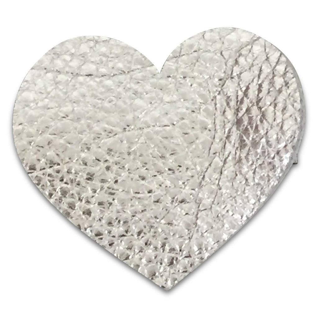 Leather Hearts *NEW colors added!*-no slip leather hair bows no slip leather hair clips-Moo G Clips