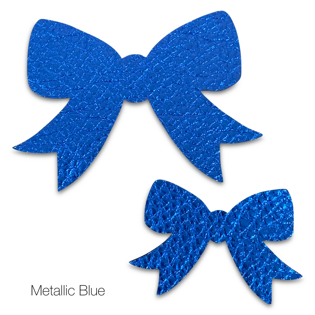 Leather School Girl Hair Bows-no slip leather hair bows no slip leather hair clips-Moo G Clips