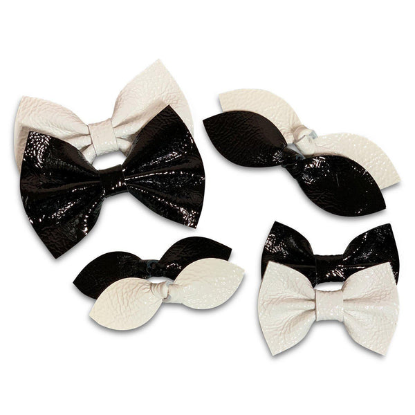 Monochrome Patent Leather Hair Bows-Clearance no slip hair clips-Flower No slip hair clips-Animal no slip hair clips-Star no slip hair clip-heart no slip hair clips-butterfly no slip hair clips-Moo G Clips