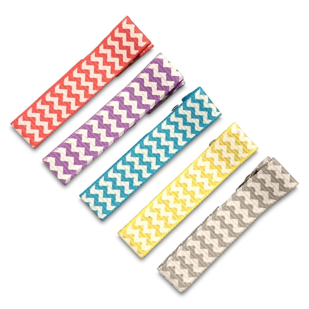 Simple Hair Clippies All Patterns-Petite Hair Clips - Girls Hair no slip Accessories - Party Clips Ponytail Bows-Moo G Clips