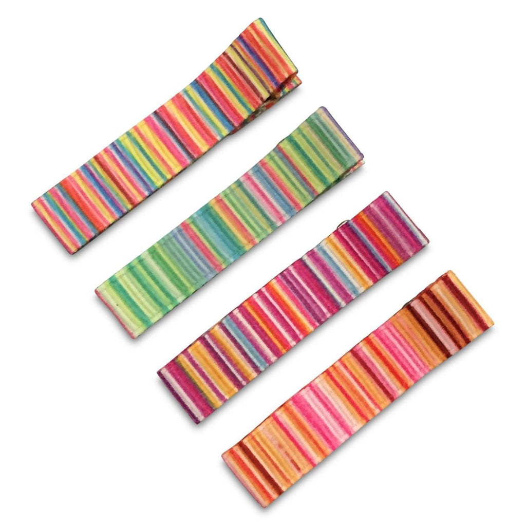 Simple Hair Clippies All Patterns-Petite Hair Clips - Girls Hair no slip Accessories - Party Clips Ponytail Bows-Moo G Clips
