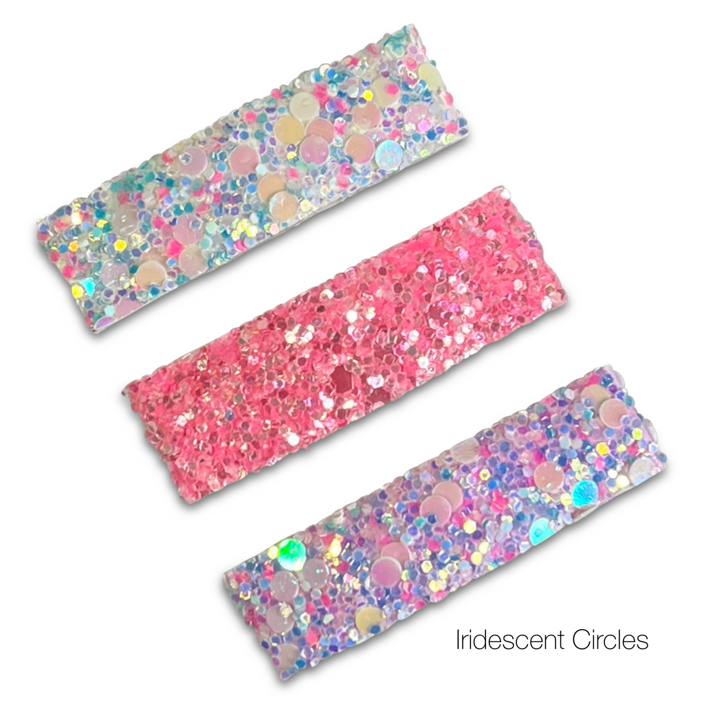 Small Glitter Snap Clip Sets *NEW COLORS ADDED!*-party favors glitter snap hair clips-Moo G Clips