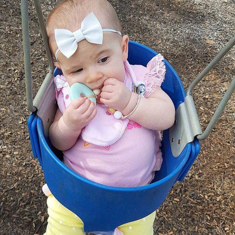 Basic Color Leather Hair Bows-no slip leather hair bows no slip leather hair clips-Moo G Clips