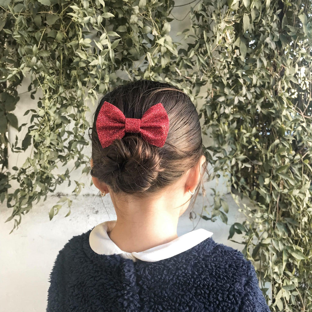 Glitter Felt Basic Hair Bows- *BEING DISCONTINUED*-Clearance no slip hair clips-Flower No slip hair clips-Animal no slip hair clips-Star no slip hair clip-heart no slip hair clips-butterfly no slip hair clips-Moo G Clips