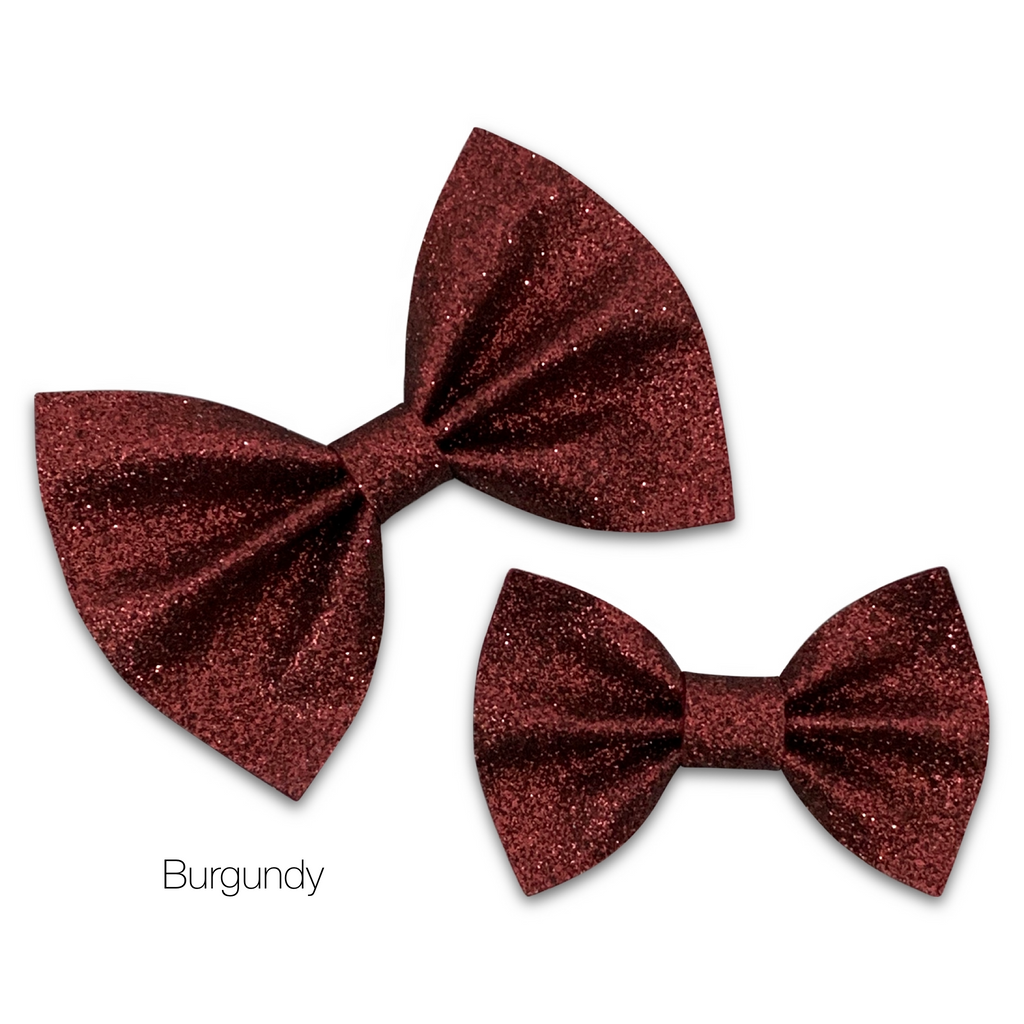 Glitter Felt Basic Hair Bows- *BEING DISCONTINUED*-Clearance no slip hair clips-Flower No slip hair clips-Animal no slip hair clips-Star no slip hair clip-heart no slip hair clips-butterfly no slip hair clips-Moo G Clips