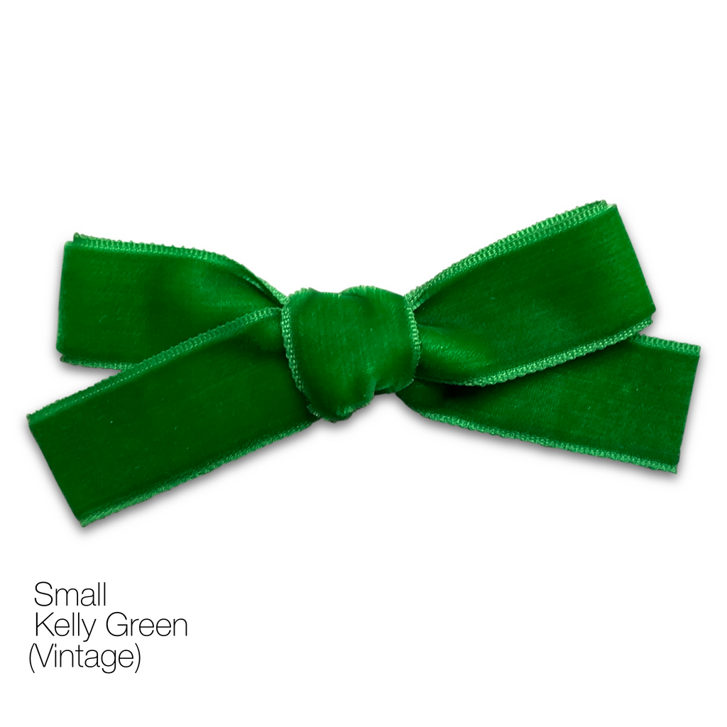 Hair Clips - Small Velvet Hair Bows - Baby Bows - Baby Gift-no slip velvet hair bows no slip velvethair clips-Moo G Clips