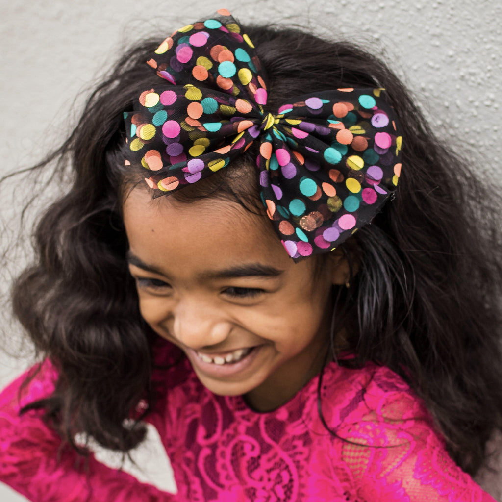 Medium & Large Tulle Hair Bows *NEW COLORS ADDED!*-Clearance no slip hair clips-Flower No slip hair clips-Animal no slip hair clips-Star no slip hair clip-heart no slip hair clips-butterfly no slip hair clips-Moo G Clips