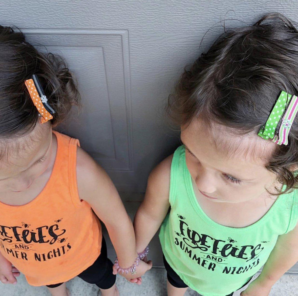 Simple Hair Clippies All Patterns-Petite Hair Clips - Girls Hair no slip Accessories - Party Clips Ponytail Bows-Moo G Clips