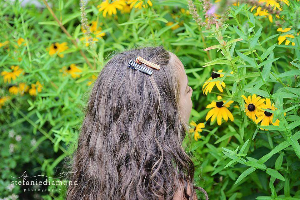 Simple Hair Clippies All Patterns-Petite Hair Clips - Girls Hair no slip Accessories - Party Clips Ponytail Bows-Moo G Clips