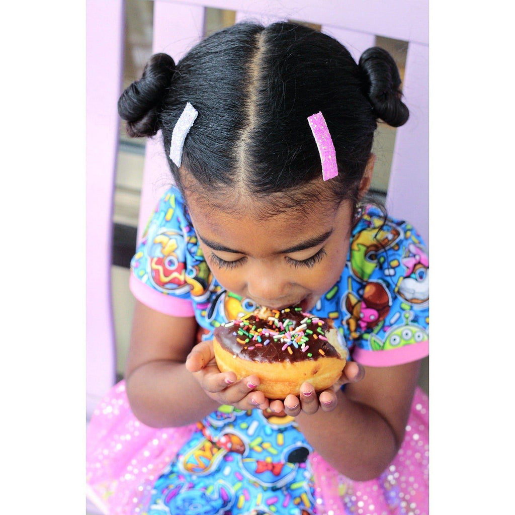 Small Glitter Snap Clip Sets *NEW COLORS ADDED!*-party favors glitter snap hair clips-Moo G Clips