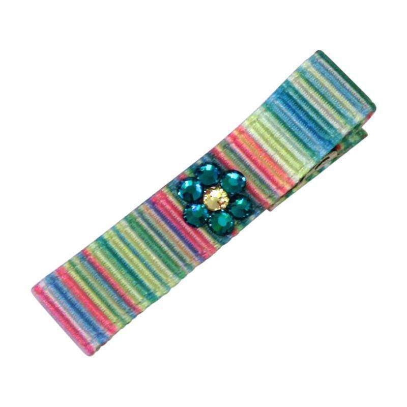 Specialty Crystal Hair Clippies-no slip crystal hair clips - no slip crystal snap clips - no slip crystal hair bows-Moo G Clips