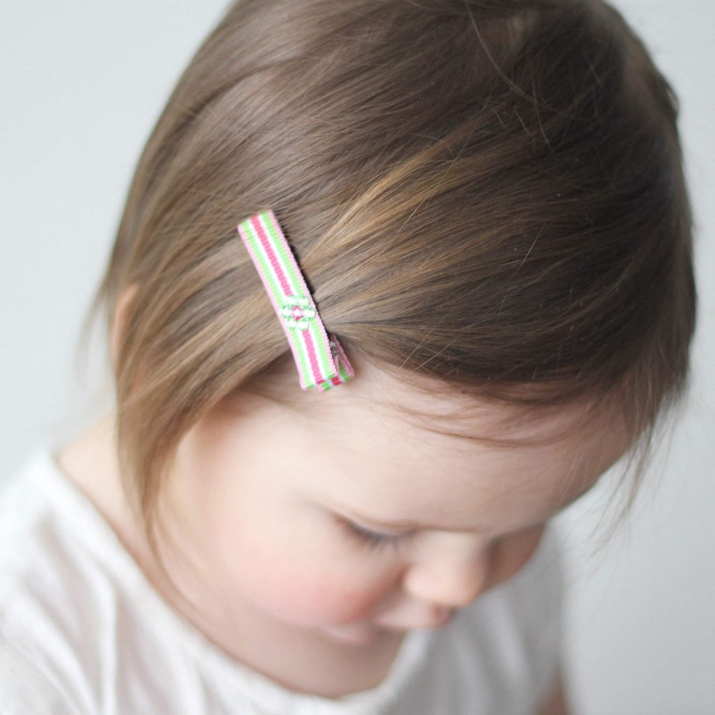 Specialty Crystal Hair Clippies-no slip crystal hair clips - no slip crystal snap clips - no slip crystal hair bows-Moo G Clips