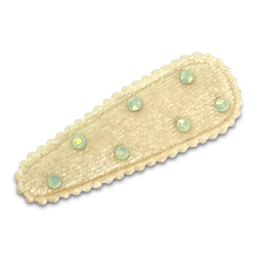 Specialty Crystal Velvet Larger Snap Clips *NEW COLORS ADDED!*-no slip crystal hair clips - no slip crystal snap clips - no slip crystal hair bows-Moo G Clips