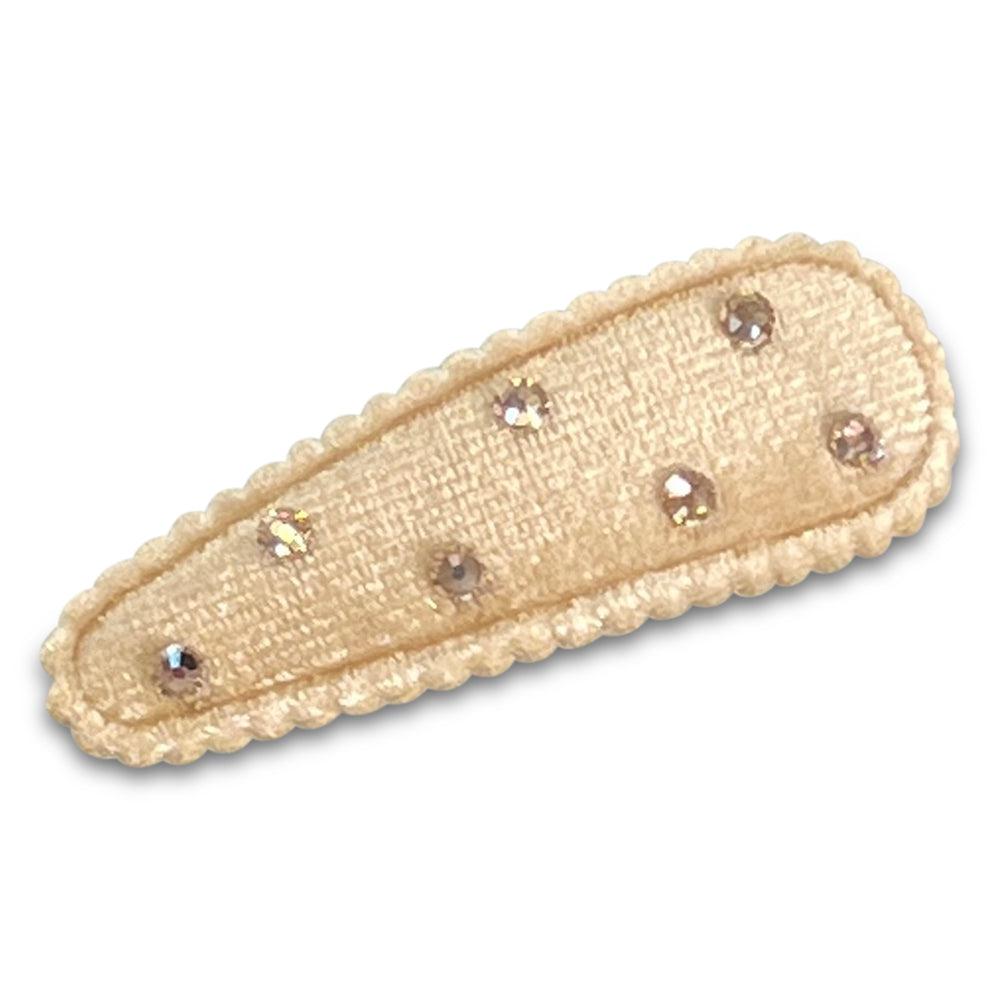 Specialty Crystal Velvet Larger Snap Clips *NEW COLORS ADDED!*-no slip crystal hair clips - no slip crystal snap clips - no slip crystal hair bows-Moo G Clips