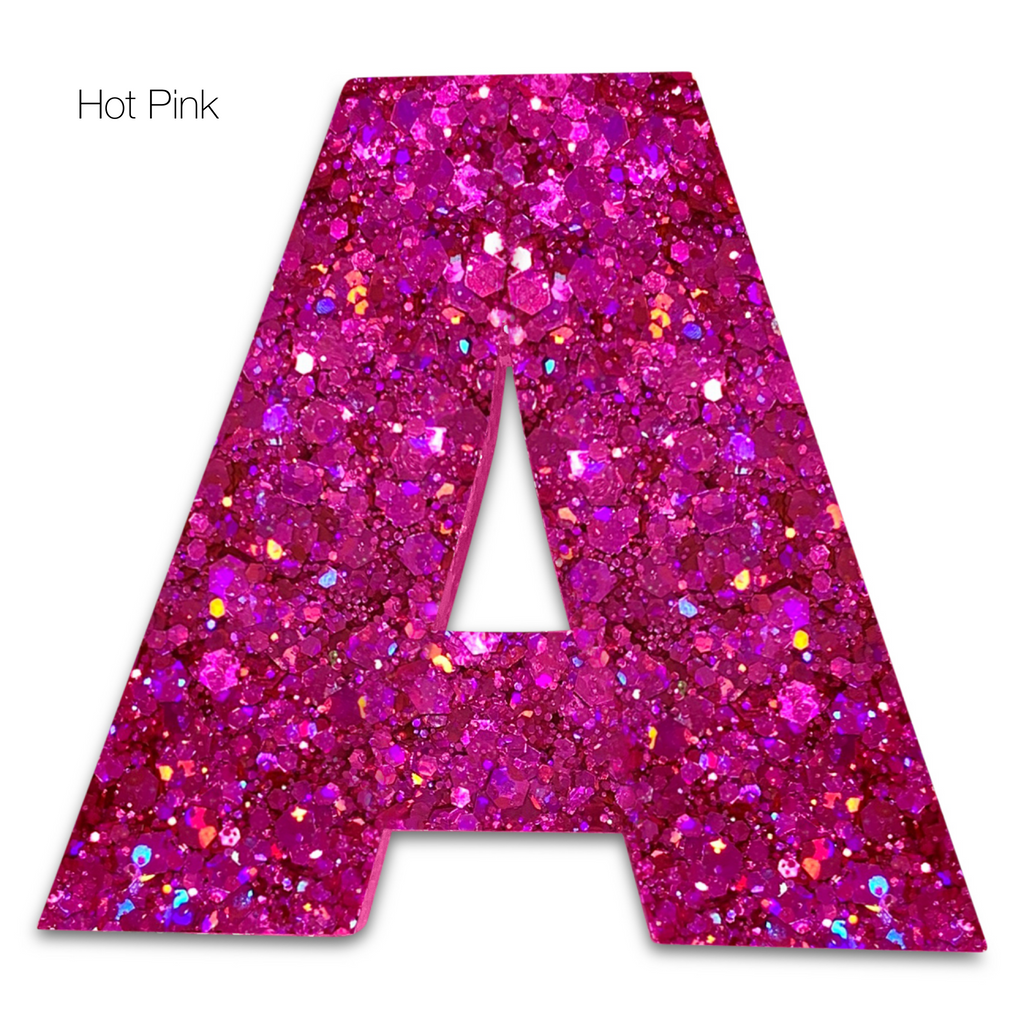 Resin Alphabet Initial Statement Personalized Hair Clips, Pins, & Magnets-no slip leather hair bows no slip leather hair clips-Moo G Clips