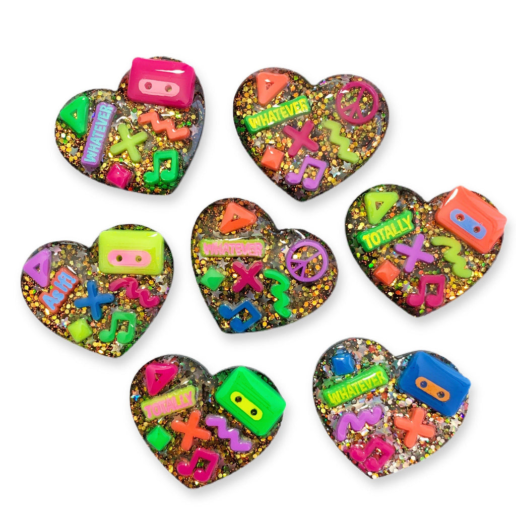 90's Music Theme Resin Hair Clips-Clearance no slip hair clips-Flower No slip hair clips-Animal no slip hair clips-Star no slip hair clip-heart no slip hair clips-butterfly no slip hair clips-Moo G Clips