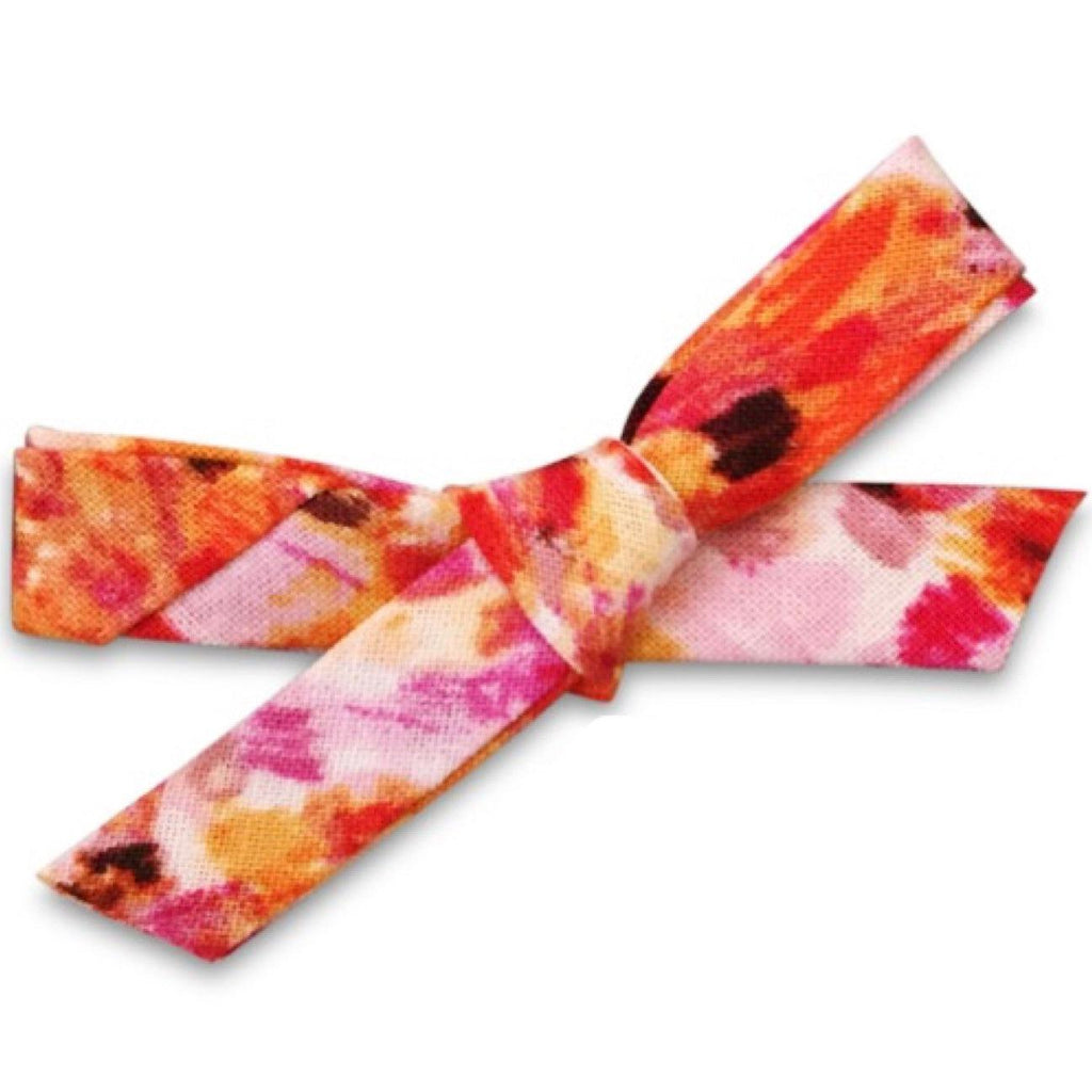 Ella Hair Bows - Fall & Winter Prints-no slip cotton fabric hair bows no slip fabric cotton hair clips-Moo G Clips