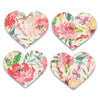 Golden Afternoon Garden Leather Hearts *NEW!*-no slip leather hair bows no slip leather hair clips-Moo G Clips