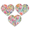 Golden Afternoon Garden Leather Hearts *NEW!*-no slip leather hair bows no slip leather hair clips-Moo G Clips