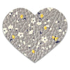 Golden Afternoon Garden Leather Hearts *NEW!*-no slip leather hair bows no slip leather hair clips-Moo G Clips