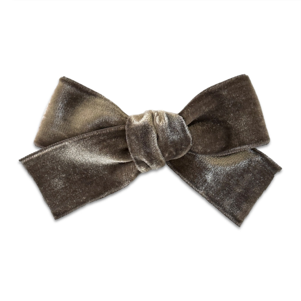 Hair Clips -Large Velvet Hair Bows - Baby Bows - Baby Gift-no slip velvet hair bows no slip velvethair clips-Moo G Clips
