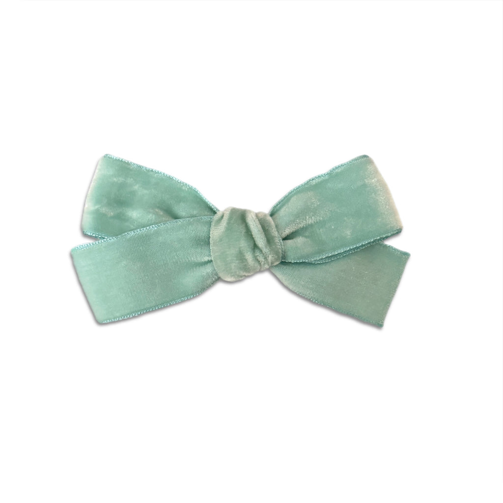 Hair Clips - Medium Velvet Hair Bows - Baby Bows - Baby Gift-no slip velvet hair bows no slip velvethair clips-Moo G Clips