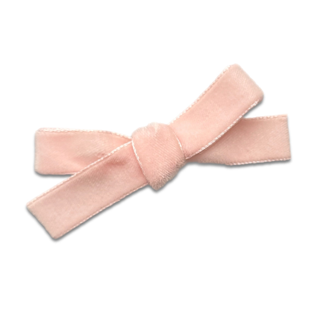 Hair Clips - Small Velvet Hair Bows - Baby Bows - Baby Gift-no slip velvet hair bows no slip velvethair clips-Moo G Clips