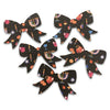 Hanukkah Print Leather Hair Bows-no slip leather hair bows no slip leather hair clips-Moo G Clips