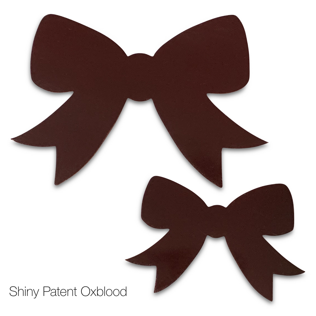 Leather School Girl Hair Bows-no slip leather hair bows no slip leather hair clips-Moo G Clips