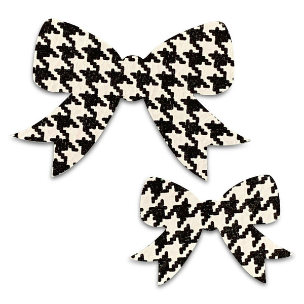 Leather School Girl Hair Bows-no slip leather hair bows no slip leather hair clips-Moo G Clips