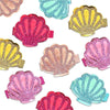 Metallic Foil Seashell Applique Hair Clips-Clearance no slip hair clips-Flower No slip hair clips-Animal no slip hair clips-Star no slip hair clip-heart no slip hair clips-butterfly no slip hair clips-Moo G Clips