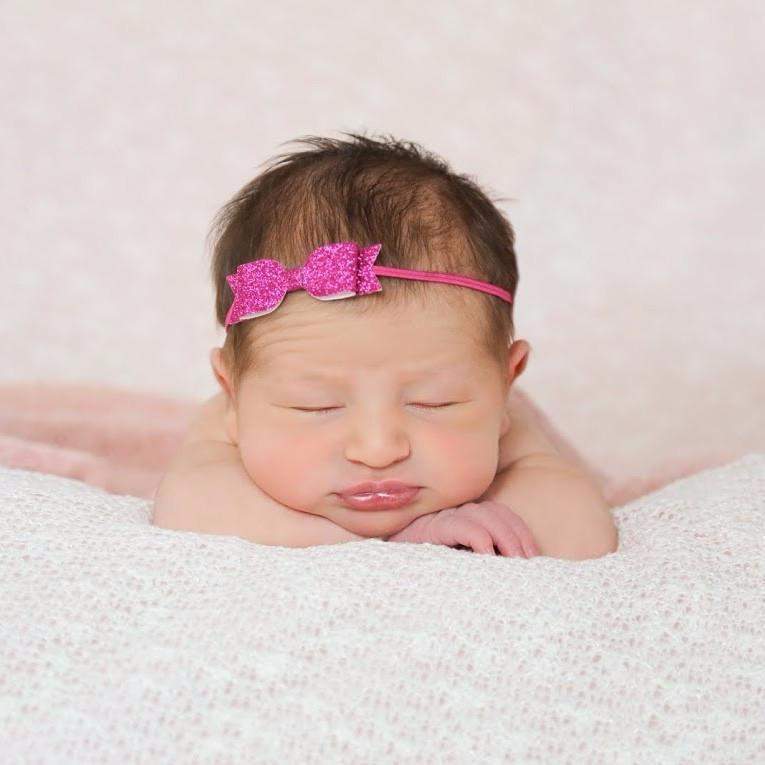 Mini Glitter Kate Hair Bows-glitter hair bows no slip hair clip birthday party favor gold-Moo G Clips