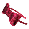Sequin Bow Hard Headbands-girls sequin bow headband-Moo G Clips