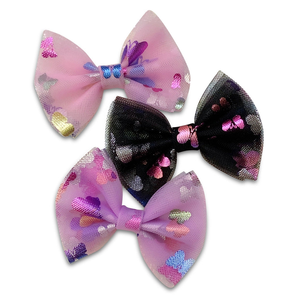 Small Tulle Hair Bows *NEW COLORS ADDED!*-Clearance no slip hair clips-Flower No slip hair clips-Animal no slip hair clips-Star no slip hair clip-heart no slip hair clips-butterfly no slip hair clips-Moo G Clips
