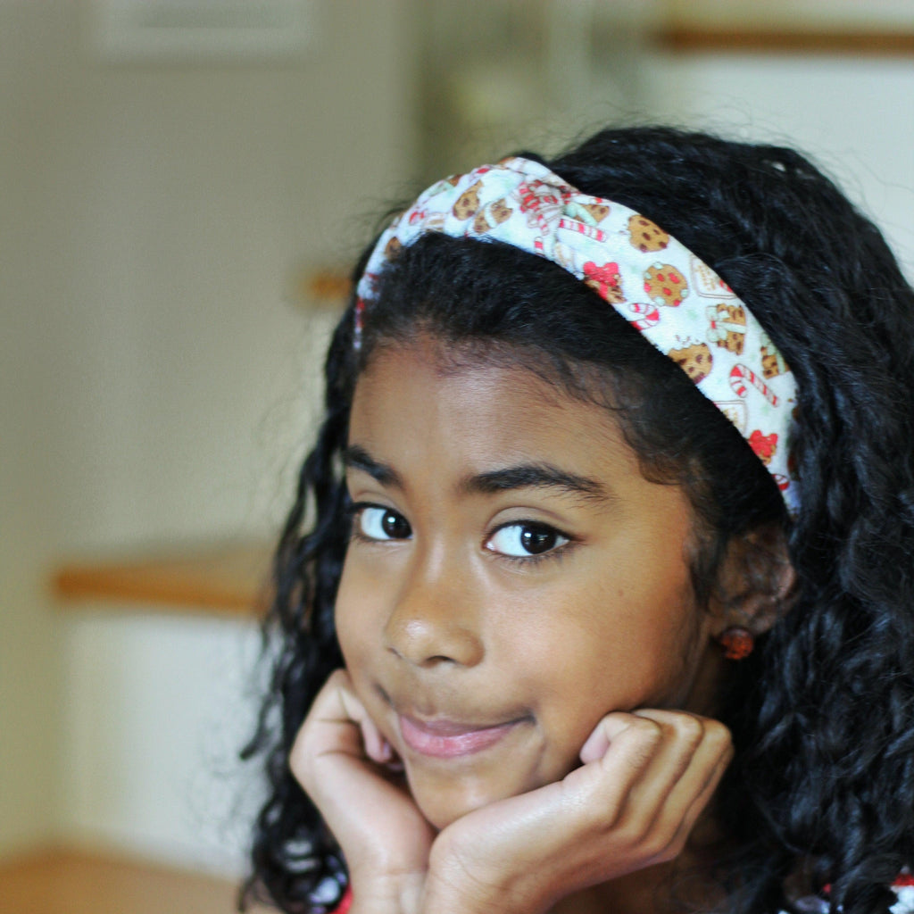 Valentine's Knotted Velvet Headbands *NEW!*-no slip velvet hair bows no slip velvethair clips-Moo G Clips