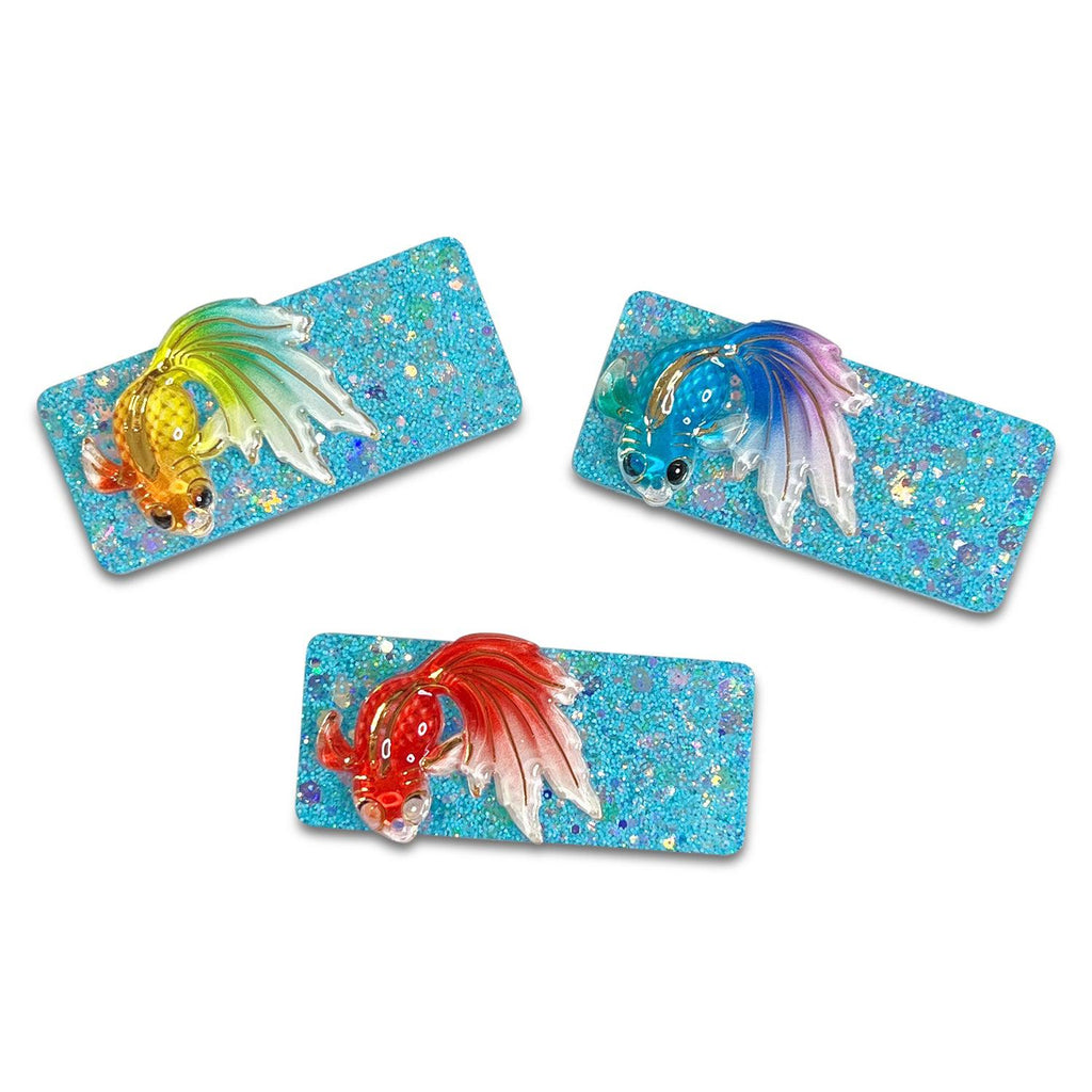 Beta Fish Resin Bar Hair Clips-Clearance no slip hair clips-Flower No slip hair clips-Animal no slip hair clips-Star no slip hair clip-heart no slip hair clips-butterfly no slip hair clips-Moo G Clips